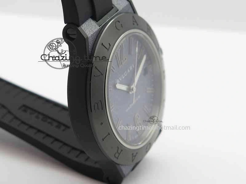 Diagono Magnesium PVD GF 1:1 Gray Textured Dial On Black Rubber Strap MIYOTA UrbanChic 5838