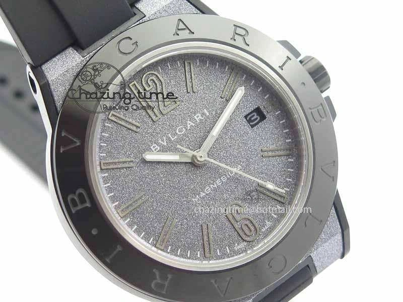 Diagono Magnesium PVD GF 1:1 Gray Textured Dial On Black Rubber Strap MIYOTA UrbanChic 5838