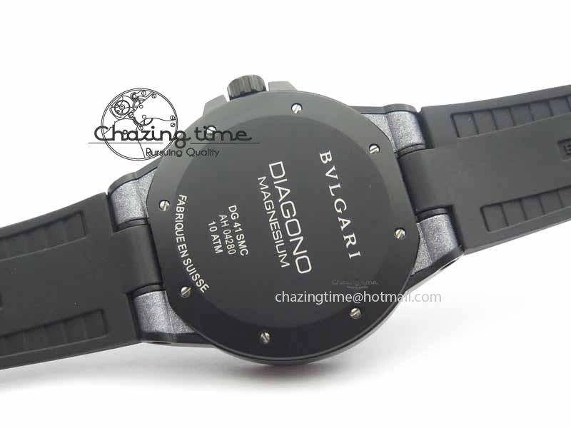 Diagono Magnesium PVD GF 1:1 Gray Textured Dial On Black Rubber Strap MIYOTA UrbanChic 5838
