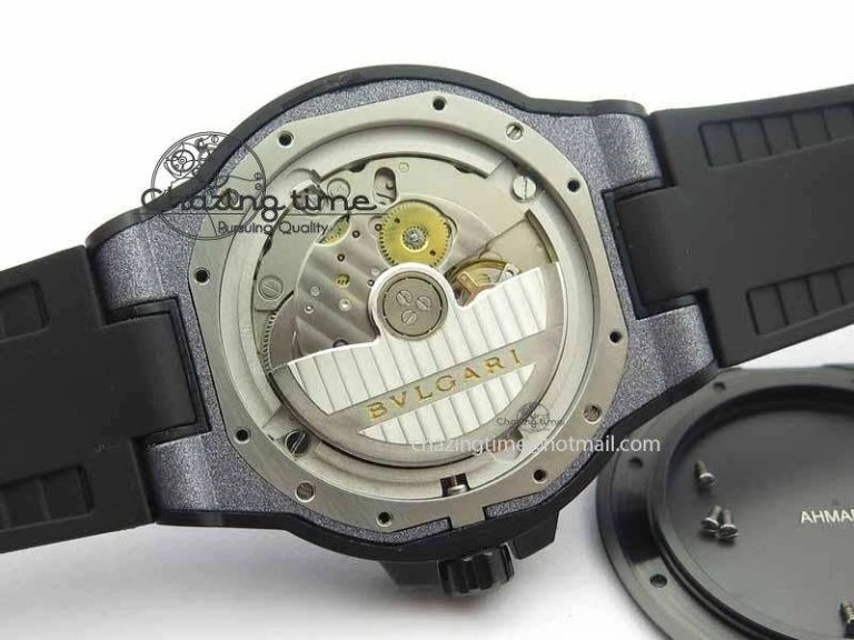 Diagono Magnesium PVD GF 1:1 Gray Textured Dial On Black Rubber Strap MIYOTA UrbanChic 5838
