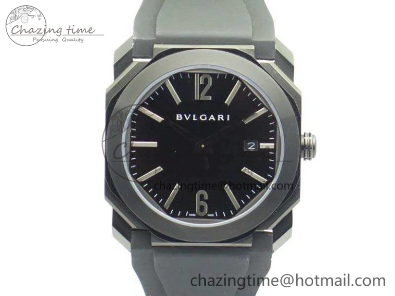 Diagono Magnesium PVD GF 1:1 Gray Textured Dial On Black Rubber Strap MIYOTA UrbanChic 5838