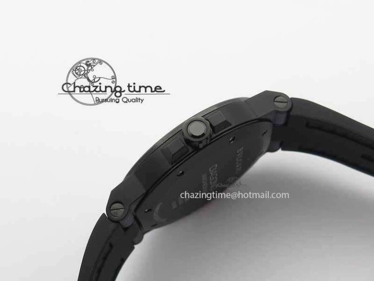 Diagono Magnesium PVD GF 1:1 Silver Textured Dial On Black Rubber Strap MIYOTA Tailored 5835