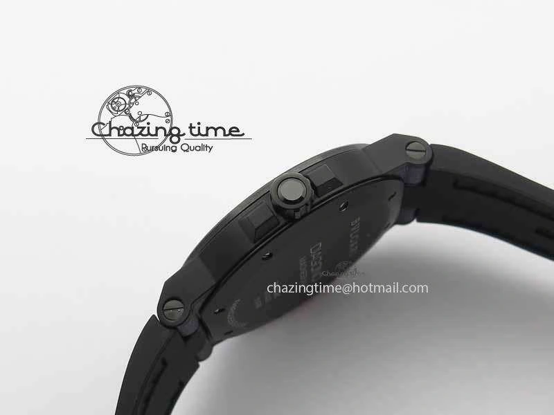 Diagono Magnesium PVD GF 1:1 Silver Textured Dial On Black Rubber Strap MIYOTA Tailored 5835