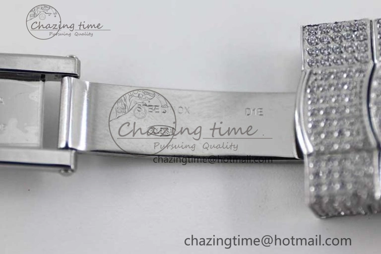 Functional Diamond Skydweller SS TWF Best Edition Full Diamond Dial on SS Bracelet 23J to 2341