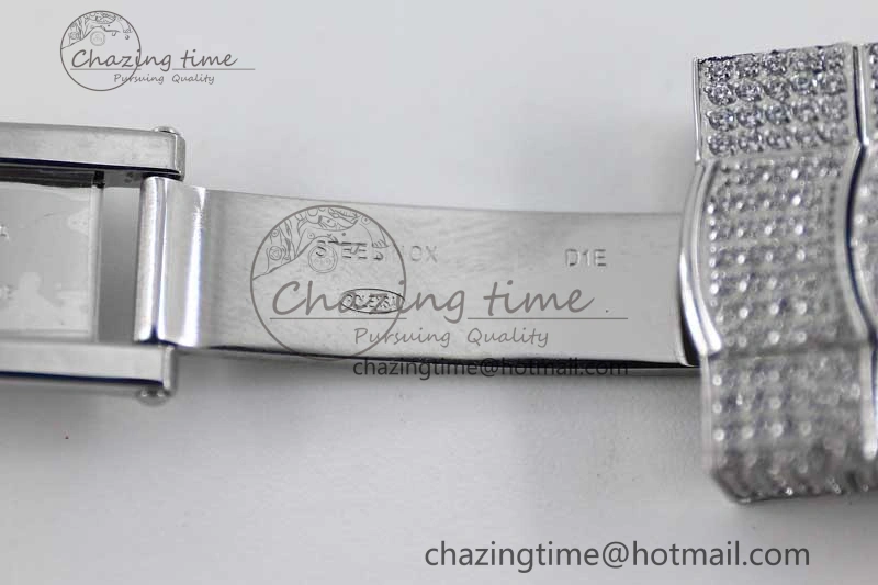 Functional Diamond Skydweller SS TWF Best Edition Full Diamond Dial on SS Bracelet 23J to 2341