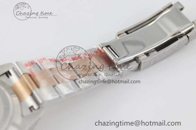 Diamond Skydweller SS RG TWF Best Edition Full Diamond Dial on SS RG Bracelet Asian 23J to TechFriendly 2344