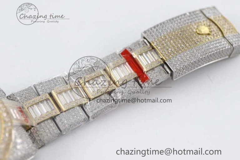Diamond Skydweller SS YG TWF Best Edition Full Diamond Dial on SS YG Bracelet 23J to Casual 2342