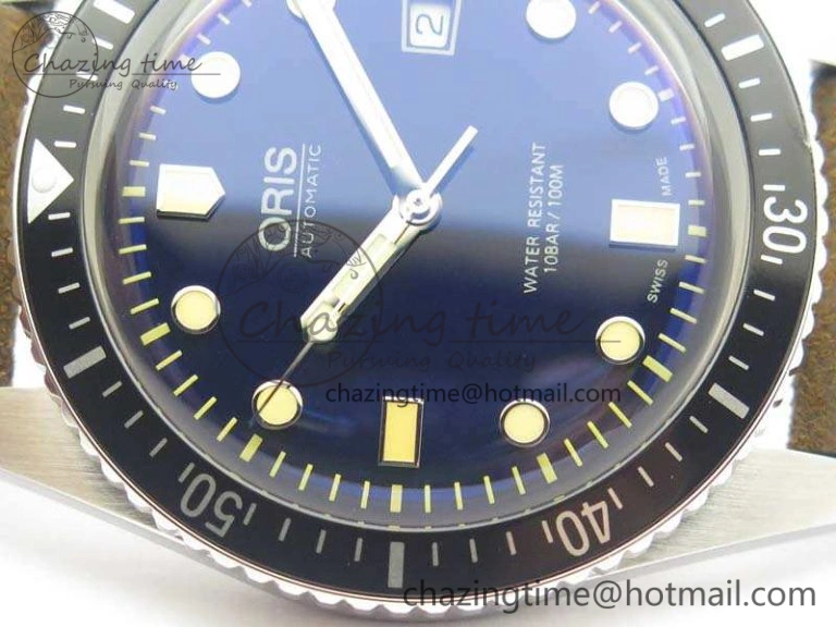 Attractive Divers 7720 SS ZZF 1:1 Best Edition Blue Dial On Brown Leather Strap A 8292