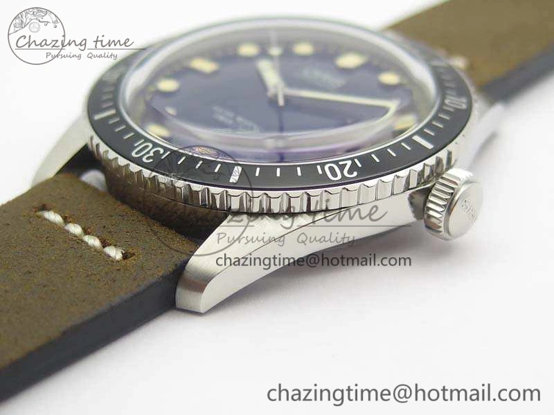 Attractive Divers 7720 SS ZZF 1:1 Best Edition Blue Dial On Brown Leather Strap A 8292