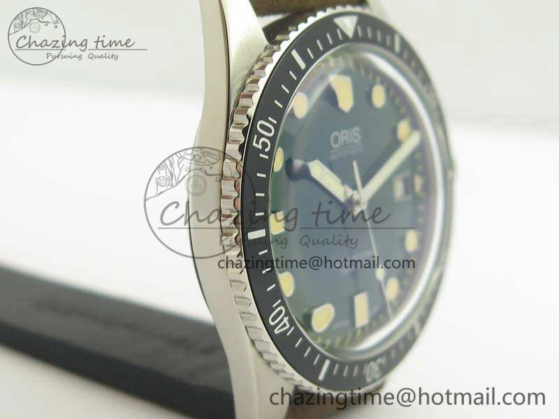Efficient Divers 7720 SS ZZF 1:1 Best Edition Green Dial On Brown Leather Strap A 8290