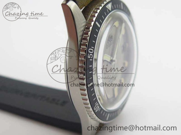 Divers 7720 SS ZZF 1:1 Best Edition Sliver Gray Dial On Brown Leather Strap A Bright 8291
