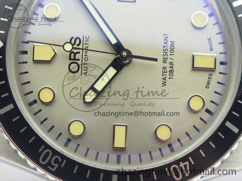 Divers 7720 SS ZZF 1:1 Best Edition Sliver Gray Dial On Brown Leather Strap A Bright 8291