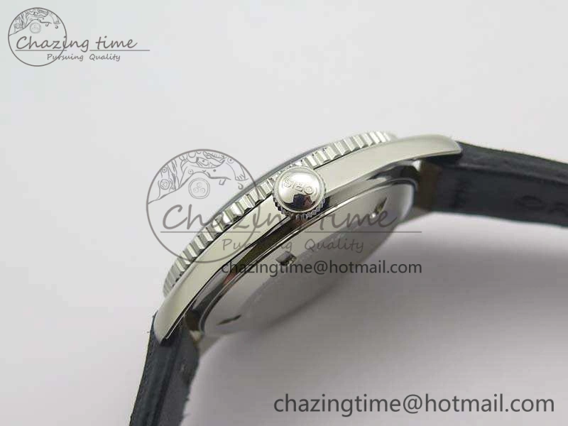 Divers 7720 SS ZZF 1:1 Best Edition Sliver Gray Dial On Brown Leather Strap A Bright 8291