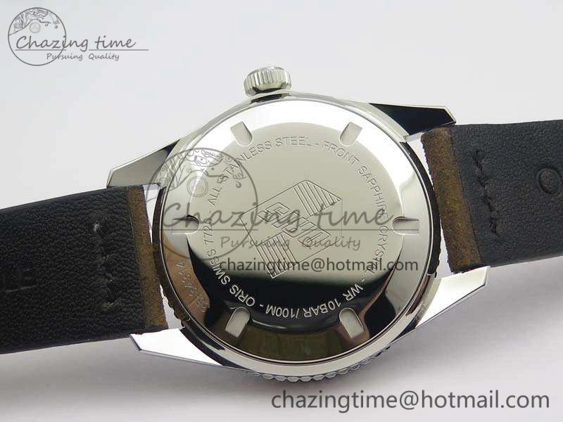 Divers 7720 SS ZZF 1:1 Best Edition Sliver Gray Dial On Brown Leather Strap A Bright 8291