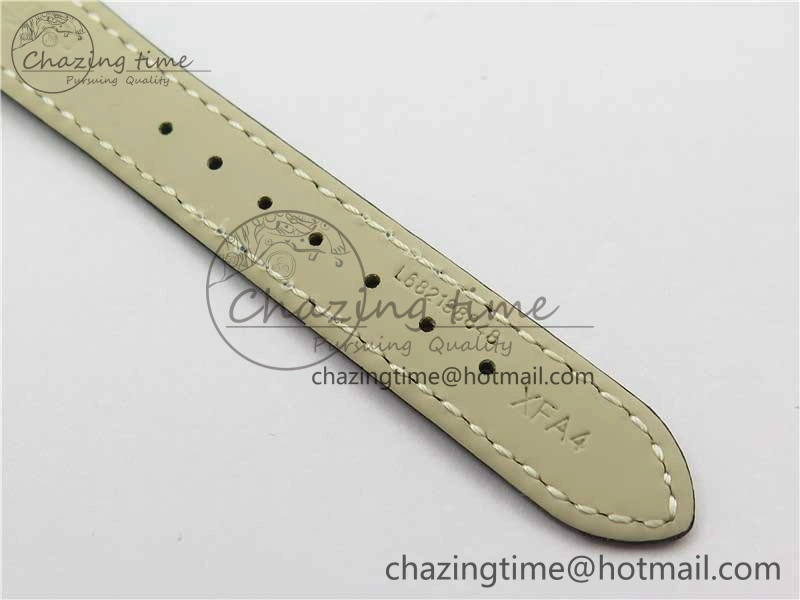 Lightweight Doloevita SS 8848F 1:1 Best Edition Ivory White Textured Dial On Black Leather Strap Cal.L178. 10436