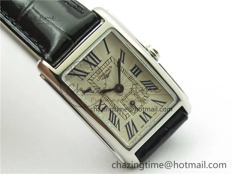 Lightweight Doloevita SS 8848F 1:1 Best Edition Ivory White Textured Dial On Black Leather Strap Cal.L178. 10436