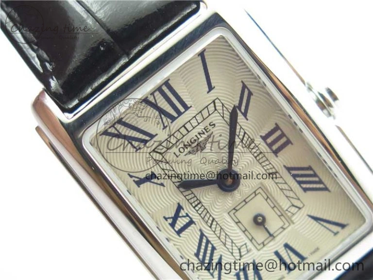 Lightweight Doloevita SS 8848F 1:1 Best Edition Ivory White Textured Dial On Black Leather Strap Cal.L178. 10436