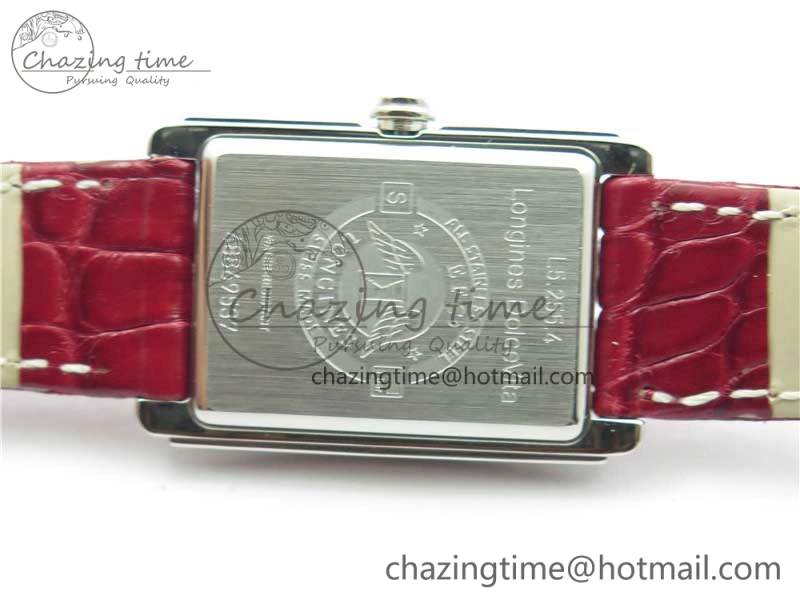 Doloevita SS Crystal Bezel 5055F 1:1 Best Edition Ivory White Textured Dial On Red Leather Strap Cal.L178. StreetReady 10447