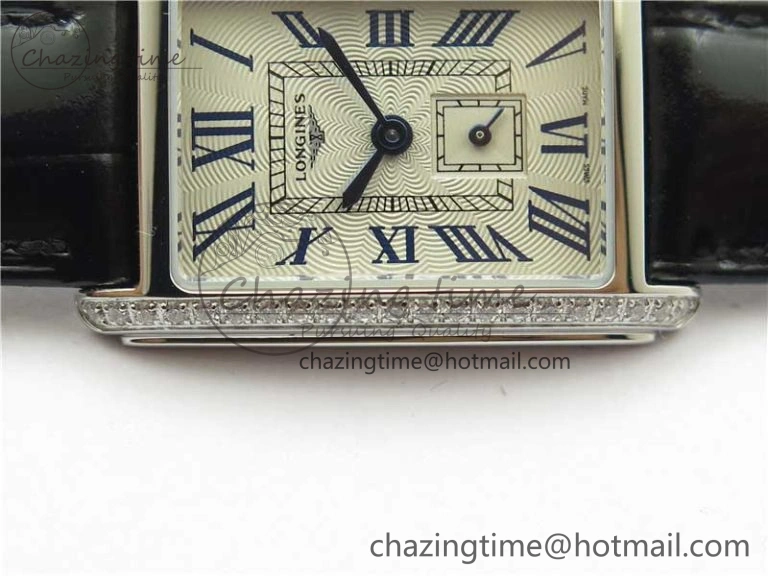 OdorResistant Doloevita SS Crystal Bezel 8848F 1:1 Best Edition Ivory White Textured Dial On Black Leather Strap Cal.L178. 7564