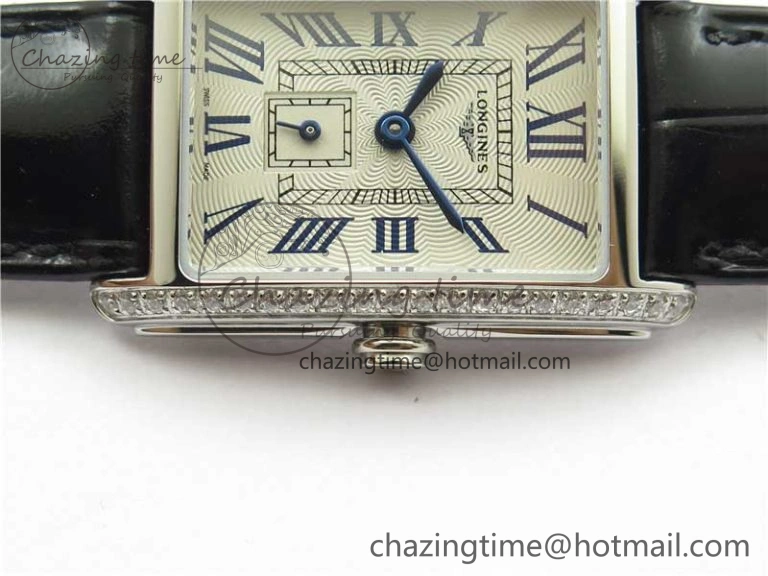 OdorResistant Doloevita SS Crystal Bezel 8848F 1:1 Best Edition Ivory White Textured Dial On Black Leather Strap Cal.L178. 7564