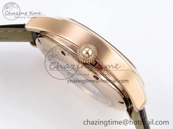 AllSeason Drive De Cartier Flying Tourbillon RG RMS Best Edition White Dial on Brown Leather Strap 5990