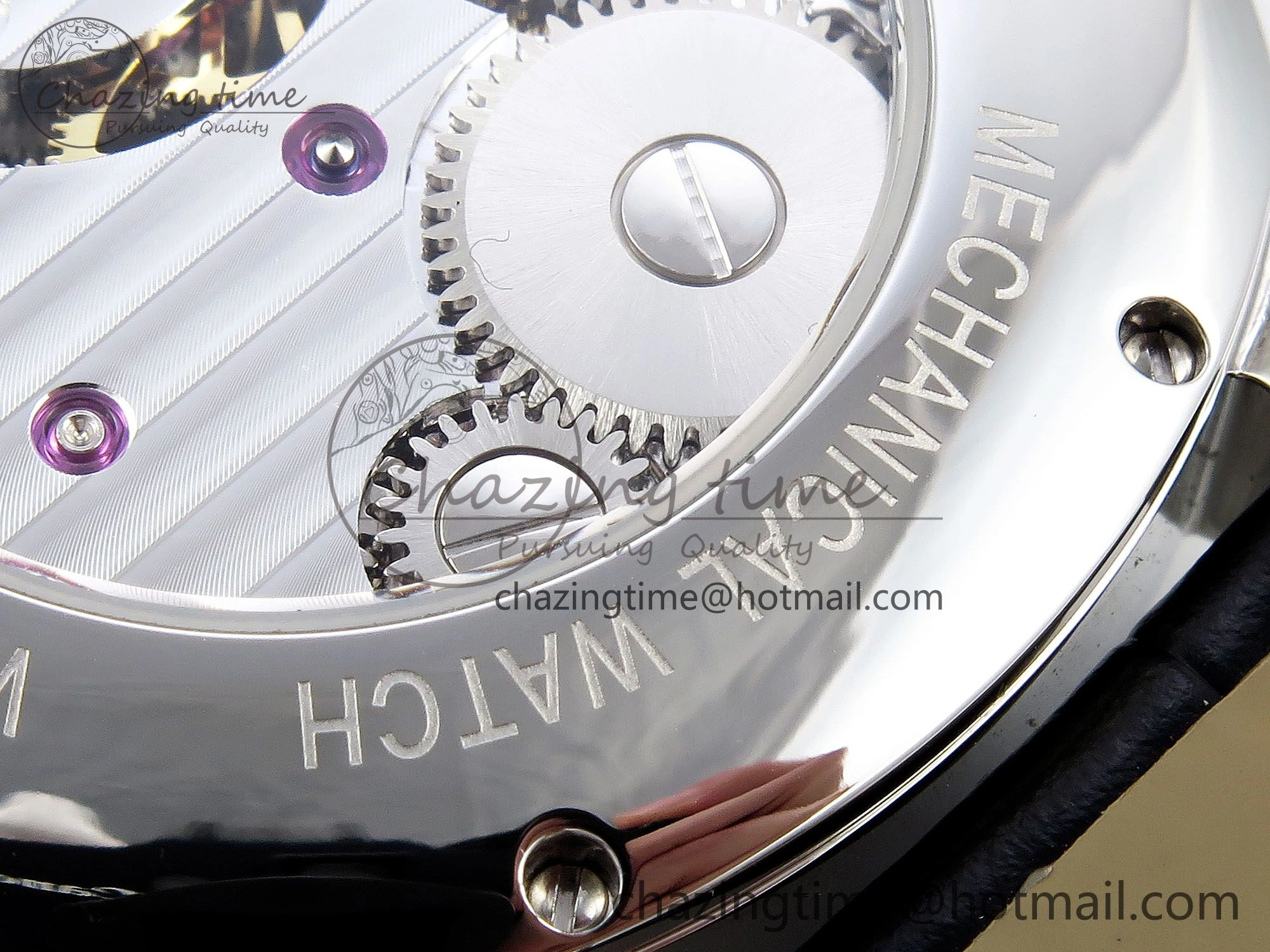 Drive De Cartier Flying Tourbillon SS RMS Best Edition Black Dial on Black Leather Strap TechFriendly 5987