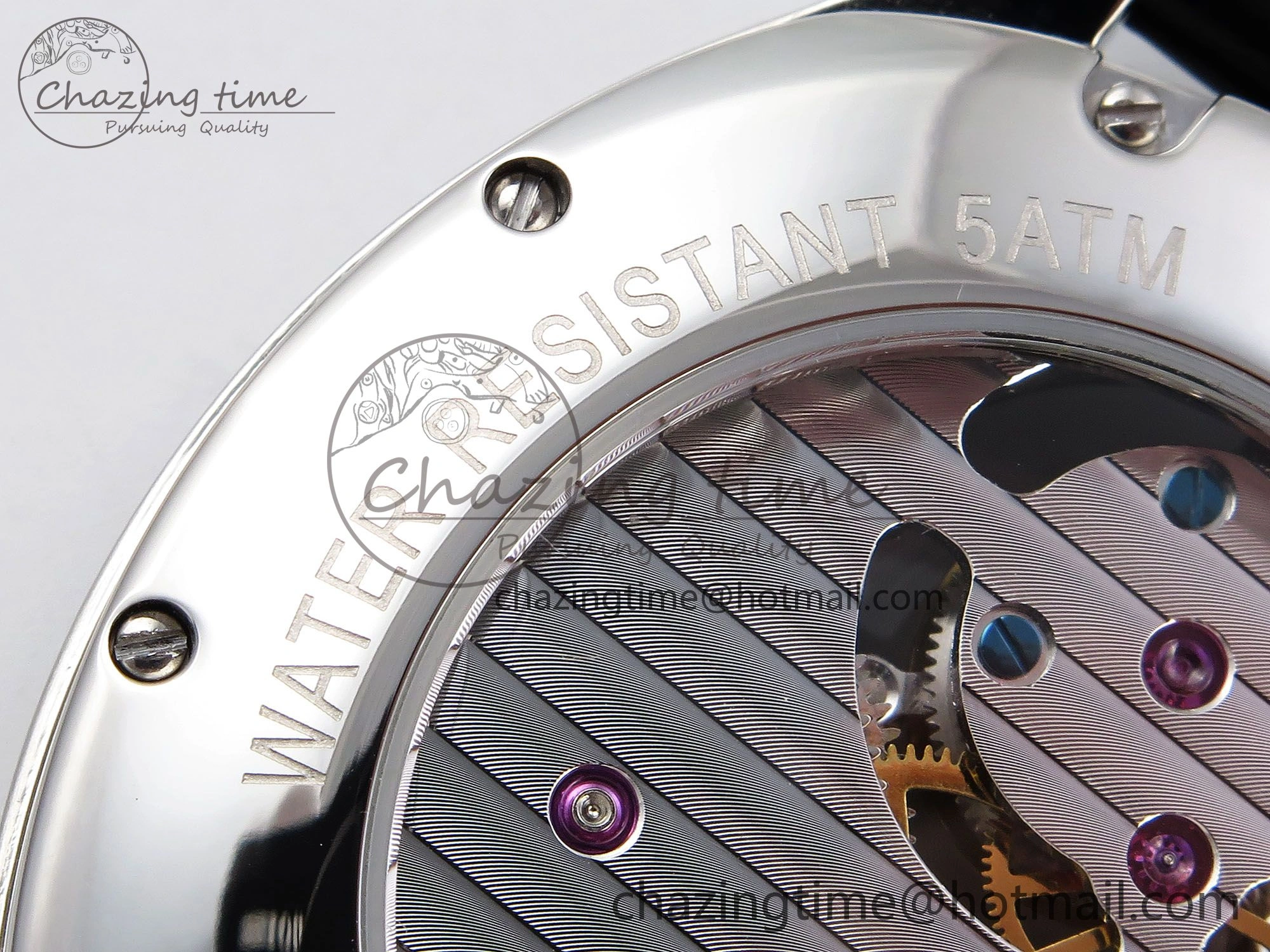 Drive De Cartier Flying Tourbillon SS RMS Best Edition Blue Dial on Black Leather Strap Reliable 5988