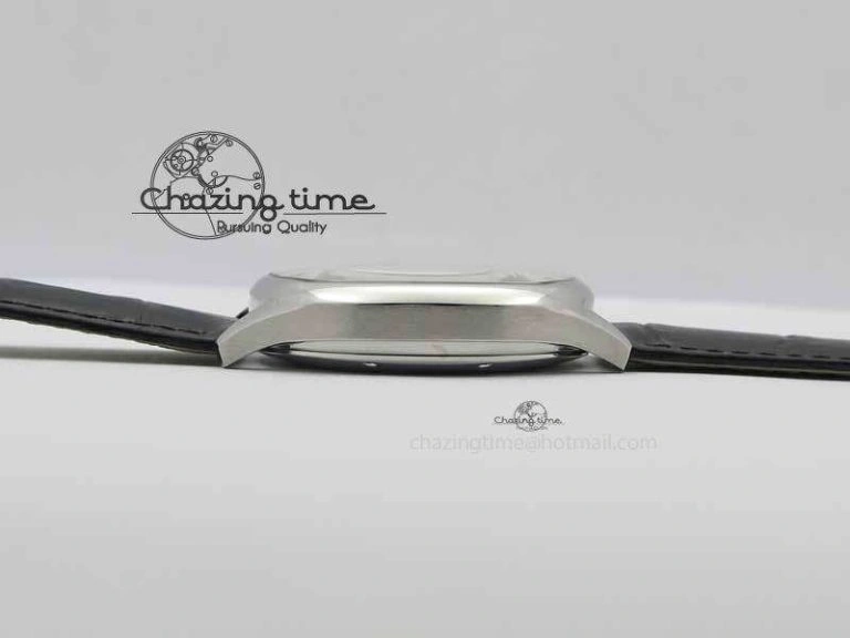 Drive De Cartier Tourbillon SS TF Best Edition White Textured Dial On Black Leather Strap Timeless 6298