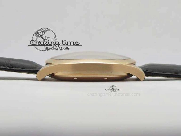 AllSeason Drive de Cartier RG Best Edition Black Textured Dial On Black Leather Strap A23J(1904-PS MC) 6285