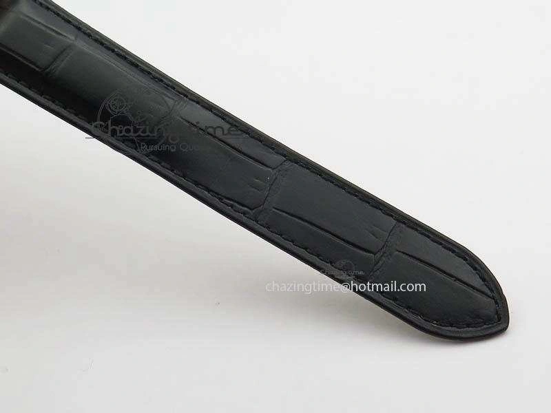 AllSeason Drive de Cartier RG Best Edition Black Textured Dial On Black Leather Strap A23J(1904-PS MC) 6285