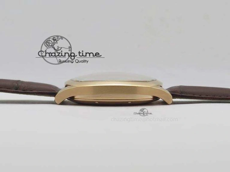 Reliable Drive de Cartier RG Best Edition White Textured Dial On Brown Leather Strap A23J(1904-PS MC) 6286