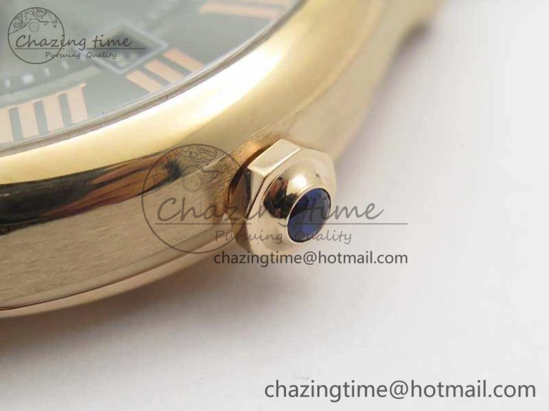 Colorful Drive de Cartier RG TF 1:1 Best Edition Gray Textured Dial On Brown Leather Strap A23J 6275