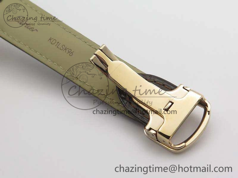 Colorful Drive de Cartier RG TF 1:1 Best Edition Gray Textured Dial On Brown Leather Strap A23J 6275