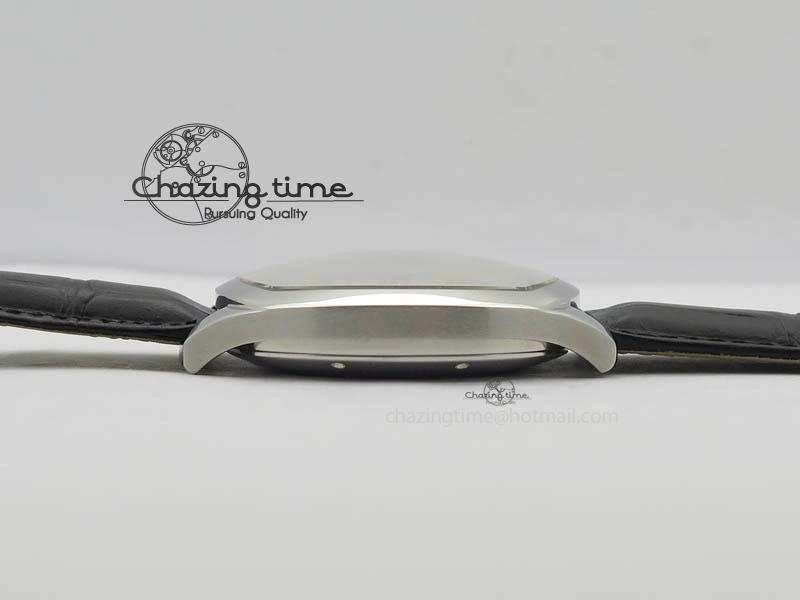 Drive de Cartier SS Best Edition White Textured Dial On Black Leather Strap A23J(1904-PS MC) Sustainable 6287