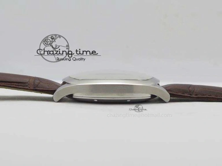 Drive de Cartier SS Best Edition White Textured Dial On Brown Leather Strap A23J(1904-PS MC) Comfortable 6288