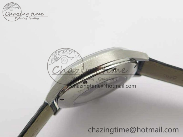 Drive de Cartier SS TF 1:1 Best Edition Gray Textured Dial On Black Leather Strap A23J BestValue 6277