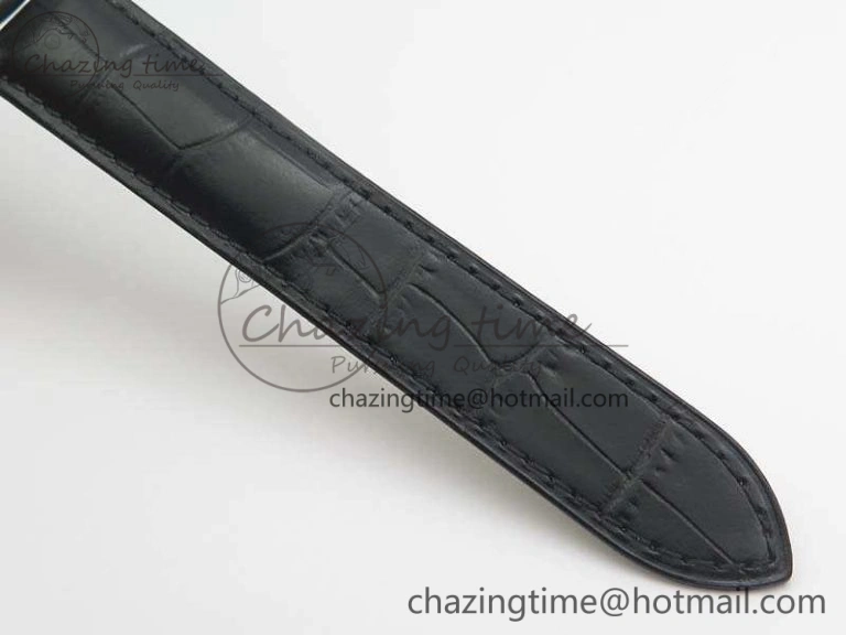 Drive de Cartier SS TF 1:1 Best Edition Gray Textured Dial On Black Leather Strap A23J BestValue 6277