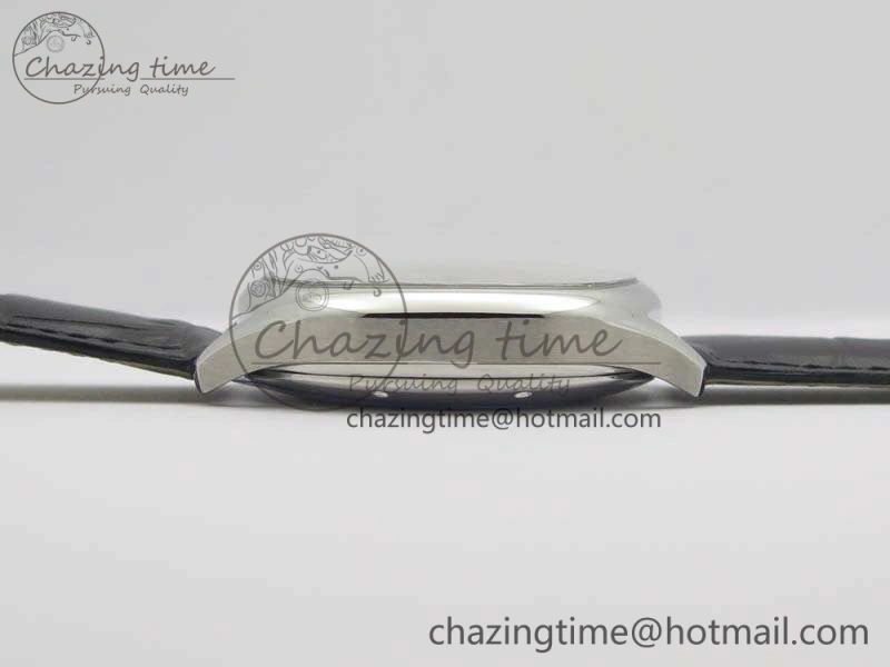 Drive de Cartier SS TF 1:1 Best Edition Gray Textured Dial On Black Leather Strap A23J BestValue 6277