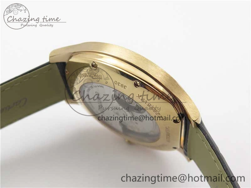Drive de RG GSF 1:1 Best Edition Gray Textured Dial on Black Leather Strap A23J to 1904-PS MC V Minimalist 6121