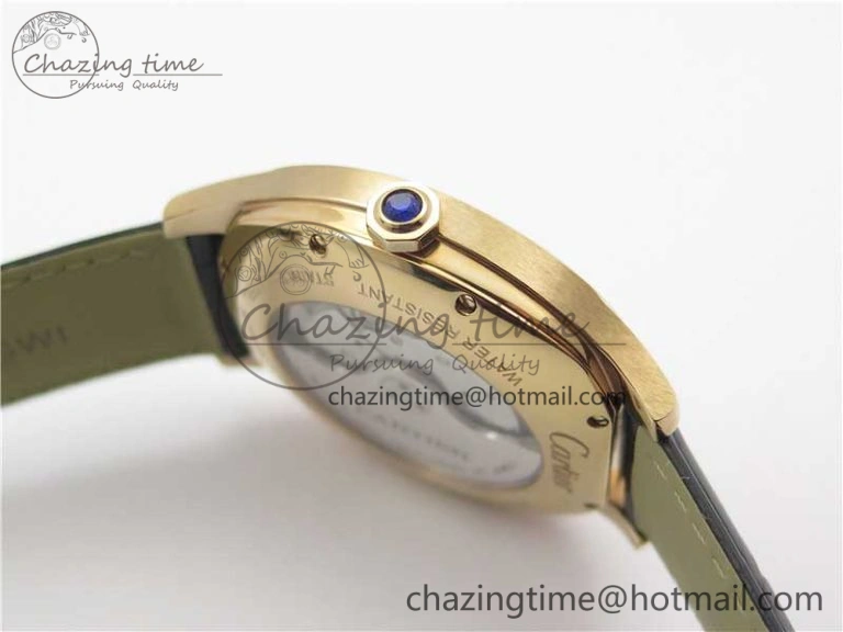 Drive de RG GSF 1:1 Best Edition Gray Textured Dial on Black Leather Strap A23J to 1904-PS MC V Minimalist 6121