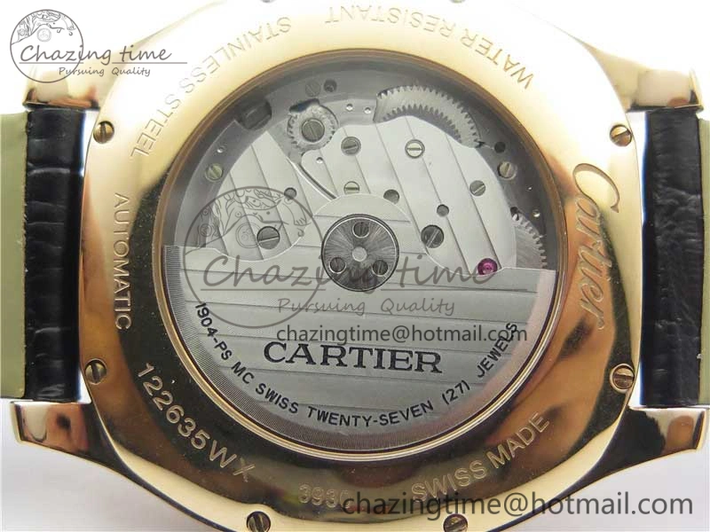 Drive de RG GSF 1:1 Best Edition Gray Textured Dial on Black Leather Strap A23J to 1904-PS MC V Minimalist 6121