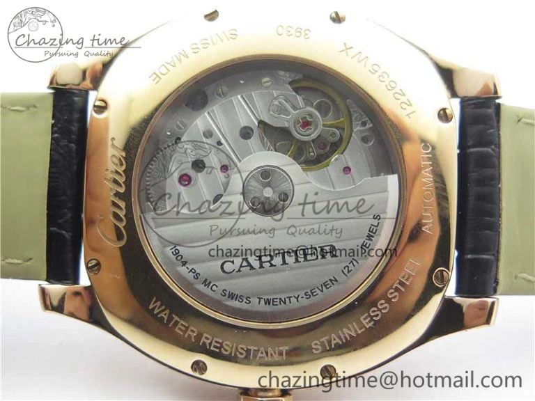Drive de RG GSF 1:1 Best Edition Gray Textured Dial on Black Leather Strap A23J to 1904-PS MC V Minimalist 6121