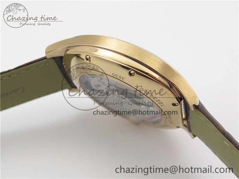 Drive de RG GSF 1:1 Best Edition White Textured Dial on Brown Leather Strap A23J to 1904-PS MC V Trendy 6120