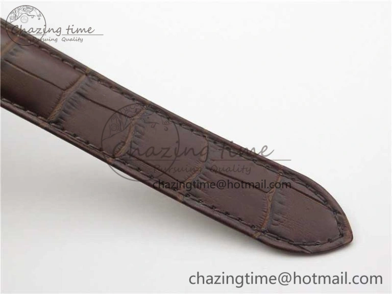 Drive de RG GSF 1:1 Best Edition White Textured Dial on Brown Leather Strap A23J to 1904-PS MC V Trendy 6120