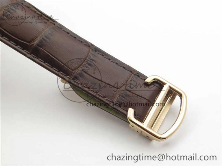 Drive de RG GSF 1:1 Best Edition White Textured Dial on Brown Leather Strap A23J to 1904-PS MC V Trendy 6120
