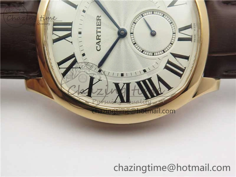 Drive de RG GSF 1:1 Best Edition White Textured Dial on Brown Leather Strap A23J to 1904-PS MC V Trendy 6120