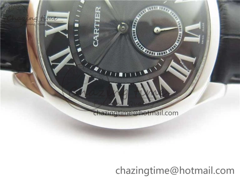 HighPerformance Drive de SS GSF 1:1 Best Edition Black Textured Dial on Black Leather Strap A23J to 1904-PS MC V 6123