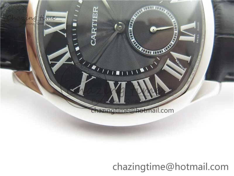HighPerformance Drive de SS GSF 1:1 Best Edition Black Textured Dial on Black Leather Strap A23J to 1904-PS MC V 6123