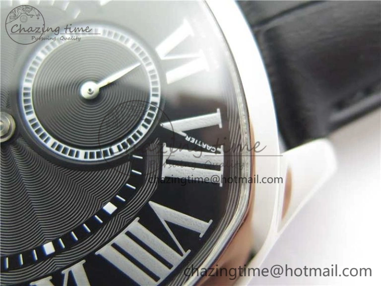 HighPerformance Drive de SS GSF 1:1 Best Edition Black Textured Dial on Black Leather Strap A23J to 1904-PS MC V 6123
