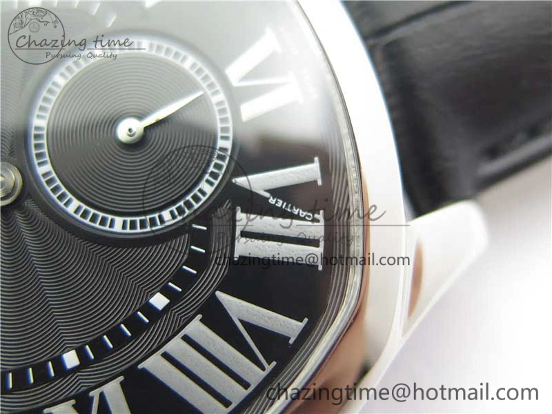 HighPerformance Drive de SS GSF 1:1 Best Edition Black Textured Dial on Black Leather Strap A23J to 1904-PS MC V 6123
